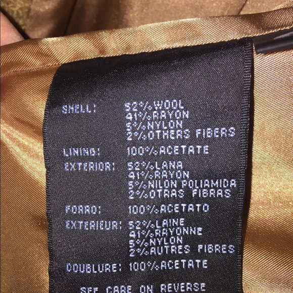 Nine West Long Camel Colored Boucle Coat - Picture 5 of 8